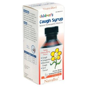 NatraBio Children's Cough Syrup, Liquid, Yummy Cherry-Berry Flavor, 4 Fluid Ounce (120 ml) $4.28