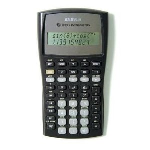 Texas Instruments BAIIPLUS - BAIIPlus Financial Calculator, 10-Digit LCD-TEXBAIIPLUS  $37.89 