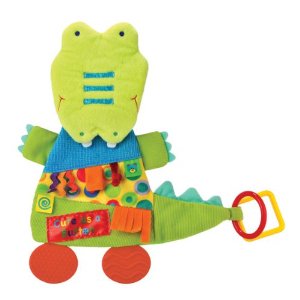 Label Loveys: Cute as a Button Alligator Teether Blanket by Kids Preferred  $11.29(34%off)