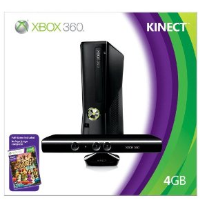 Xbox 360 4GB帶Kinect體感裝置 $249.96免運費
