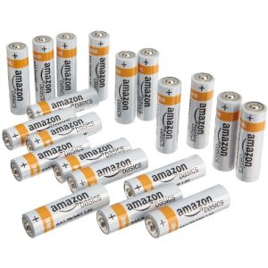 AmazonBasics Alkaline AA Batteries (Pack of 20)  $6.55