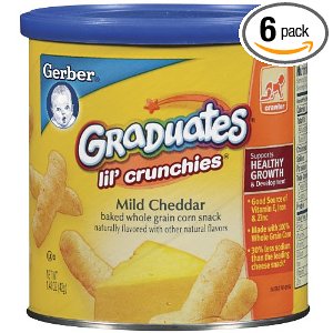 Gerber Graduates Lil' Crunchies, Apple Sweet Potato, 1.48-Ounce Canisters (Pack of 6) $8.94