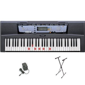又降！雅马哈 Yamaha EZ-200 全尺寸琴键电子琴套装 $100.11免运费