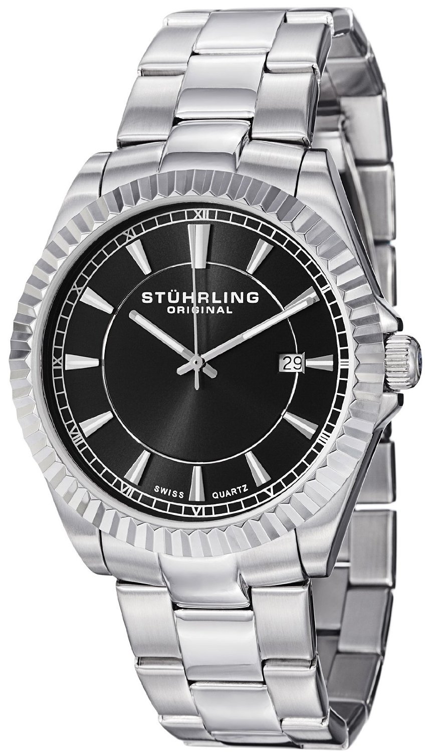 Stuhrling Original Men's and Women's Swiss Quartz Stainless Steel Bracelet Watches for $49.99