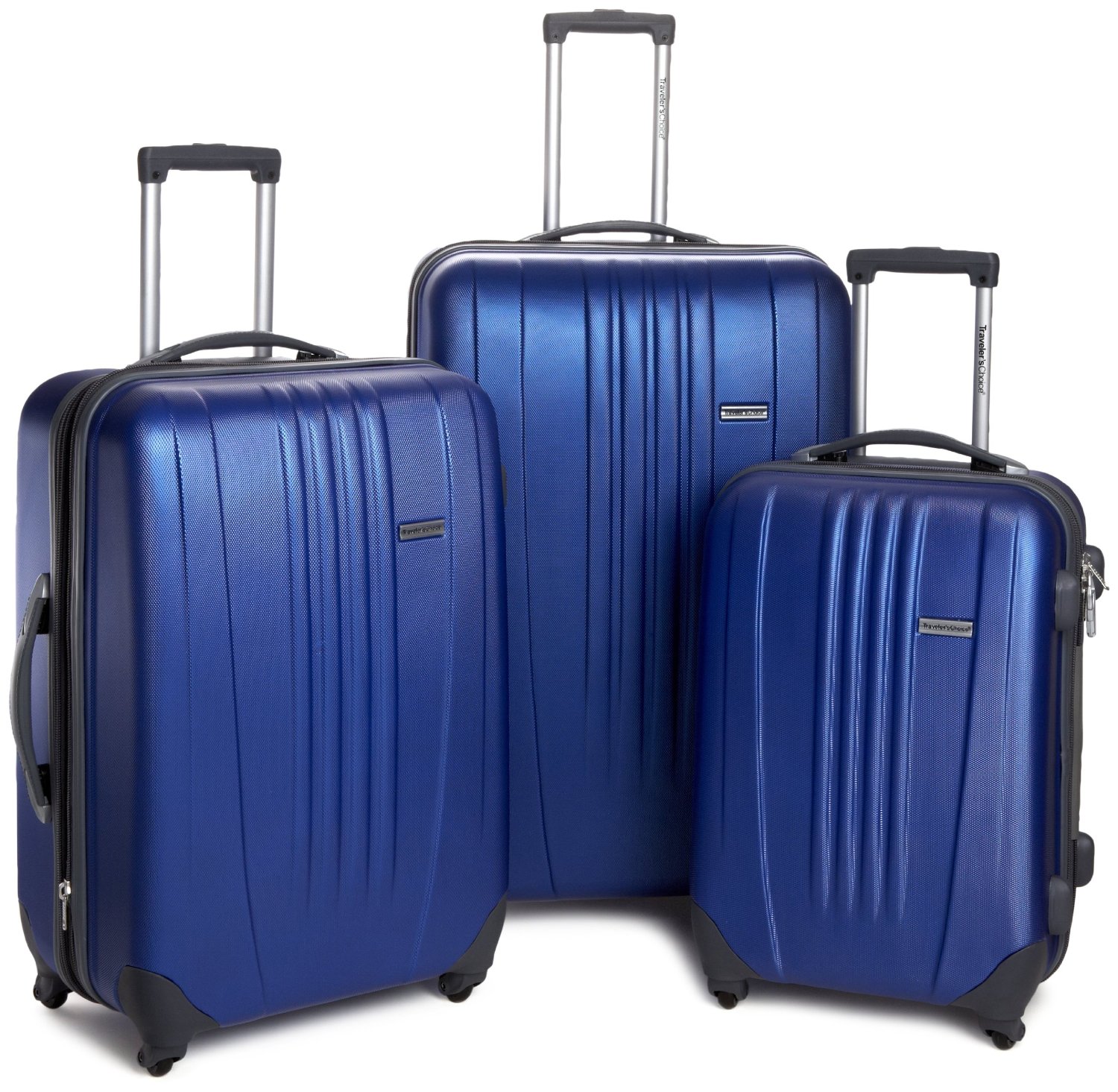手快有！Travelers Choice Luggage Toronto 硬壳拉杆箱3件套 $86.39免运费