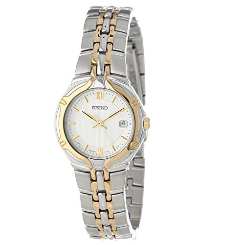 Seiko Women's SXD646 Two-Tone Stainless Steel Watch, only $80.95, free shipping