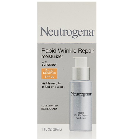 Neutrogena Rapid Wrinkle Repair Anti-Wrinkle Retinol Daily Face Moisturizer, with SPF 30 Sunscreen, 1 fl. Oz. , only $12.36