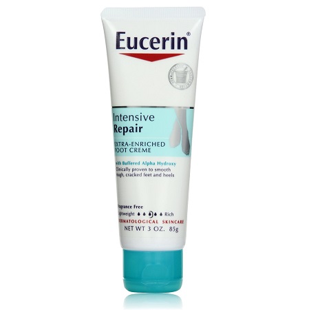 Eucerin Dry Skin Therapy Foot Creme, Plus Intensive Repair, 3-Ounce Tubes (Pack of 3), only$7.04, free shipping after clipping coupon and using Subscribe and Save service