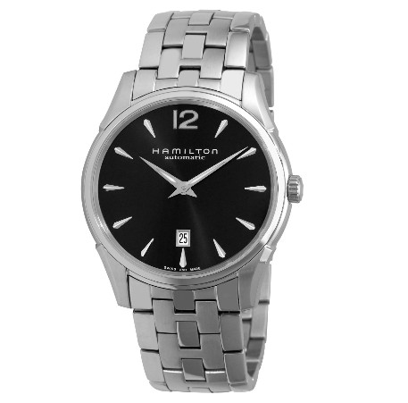 Hamilton Men's H38615135 Jazzmaster Slim Black Dial Watch $362.99 free shipping