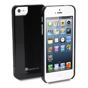 GreatShield Guardian UV Glossy Series Slim Fit Protector Case for Apple iPhone 5 (Black) $7.99