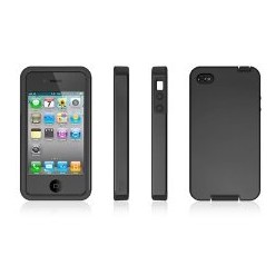 Acase(TM) iPhone 4 and 4S Superleggera PRO Dual Layer Protection (Black/Black) case$9.95