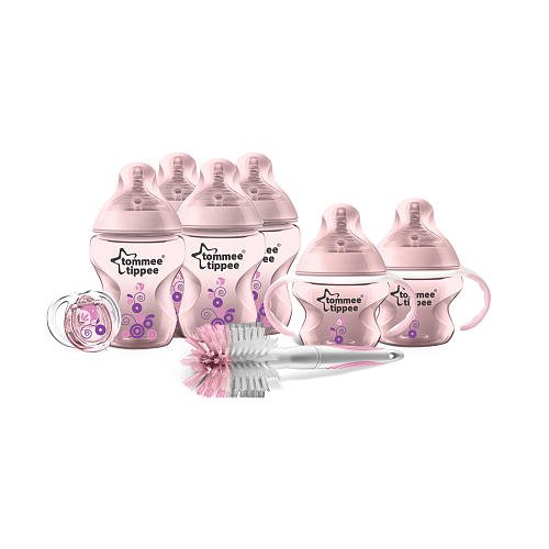 Tommee Tippee Closer to Nature Newborn Decorated Starter Set - Pink$32.99(70%off)