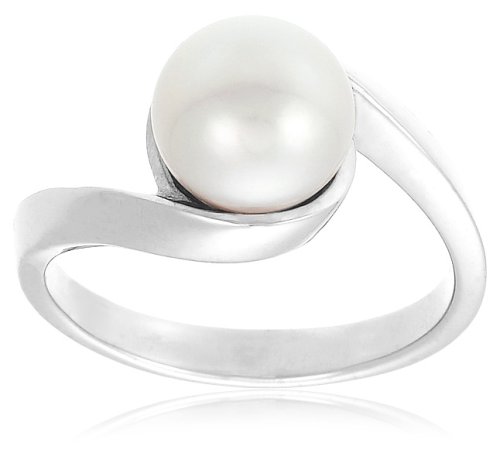 5.5-6mm 925天然淡水白珍珠純銀戒指 $ 29.00（折61％）