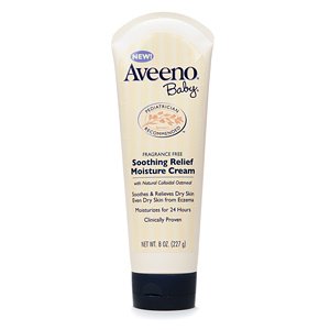Aveeno Baby Smoothing Relief Moisture Cream, Fragrance Free, 8-Ounce Tube$4.86(54%)