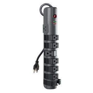 Belkin 8 Outlet Pivot Surge Protector with 6ft Cord and Telephone Protection $20.32