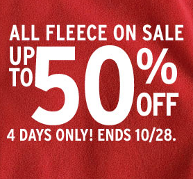 Eddie Bauer--All fleece on sale！Up to 50% off!