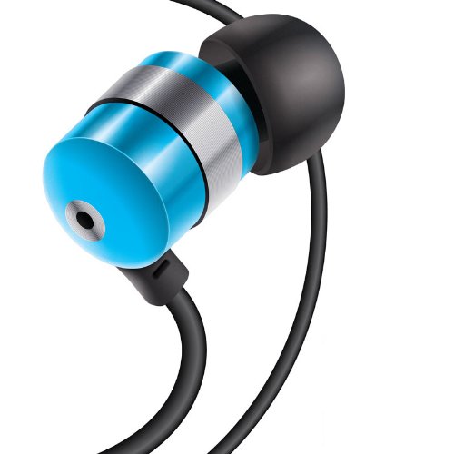 GOgroove audiOHM Ergonomic Retro Blue Earbuds with Interchangeable Noise-Reduction Silicon Ear Pieces (4 sizes) $9.99