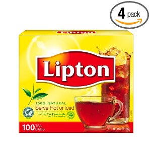 立顿Lipton红茶包 100包/盒 共4盒  $13.12