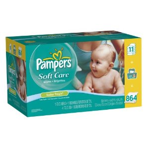 Pampers Softcare Baby Fresh Wipes 12x Box With Tub 864 Count $18.01