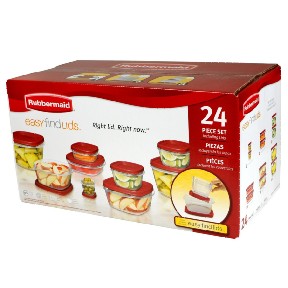 Rubbermaid Easy Find Lid 24-Piece Food Storage Container Set $13.99