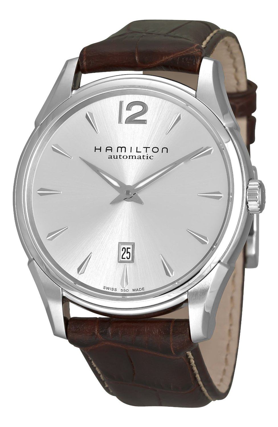 Hamilton Men's HML-H38615555 Jazzmaster Slim Silver Dial Watch  $621.15