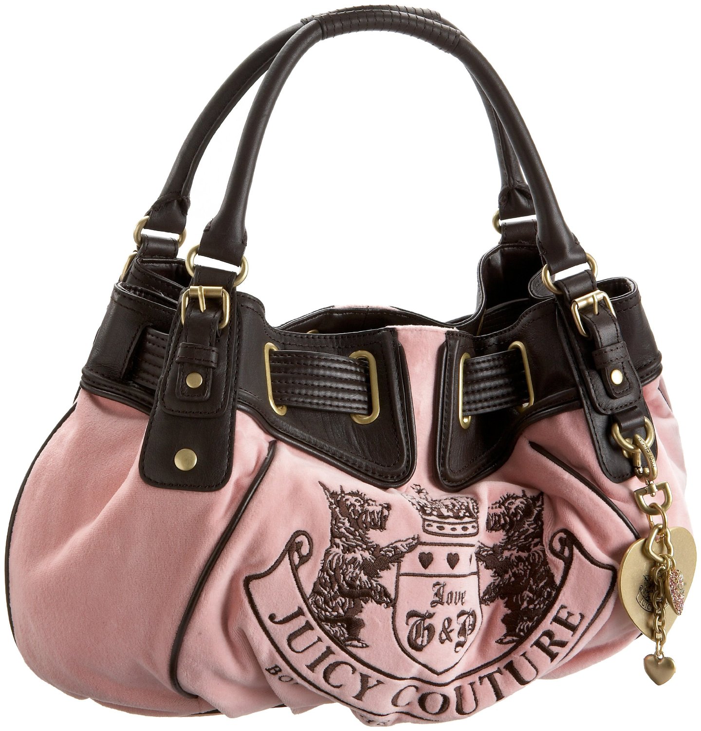 Juicy Couture Ongoing Velour Crest Freestyle Satchel  $188.81