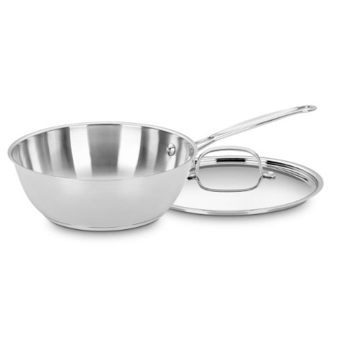 Cuisinart 735-24 Chef's Classic Stainless 3-Quart Chef's Pan with Cover, only$18.51