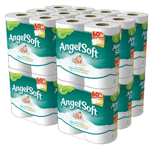 Angel Soft, Double Rolls, [4 Rolls*12 Pack] = 48 Total Count, only $18.92, free shipping