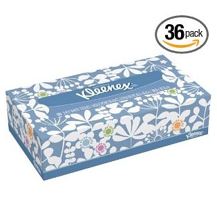 Kleenex Facial Tissue, White, 100-Count (Pack of 36) $25.77 +free shipping