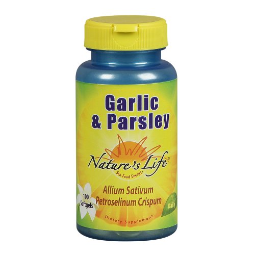 Nature's Life Garlic & Parsley Sofgels, 1.2/1 Mg, 100 Count (Pack of 2)$8.98 (34%)