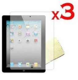 白菜價！蘋果iPad 2 新型高級可重複使用屏幕保護貼含清潔布（3包）僅售$1.38(95%折扣)