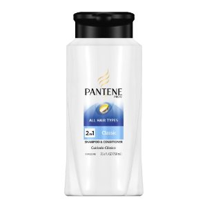 Pantene潘婷 Pro-V 2合1 洗发水+护发素 25.4盎司/瓶，共2瓶，原价$13.98，现点击Coupon后仅售$9.33，免运费