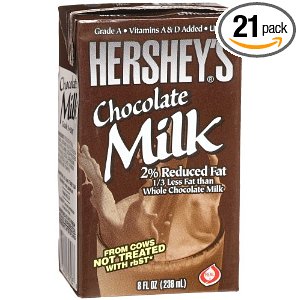 Hershey's 2% Chocolate Milk, 21- 8 Ounce Aseptic Boxes $11.40