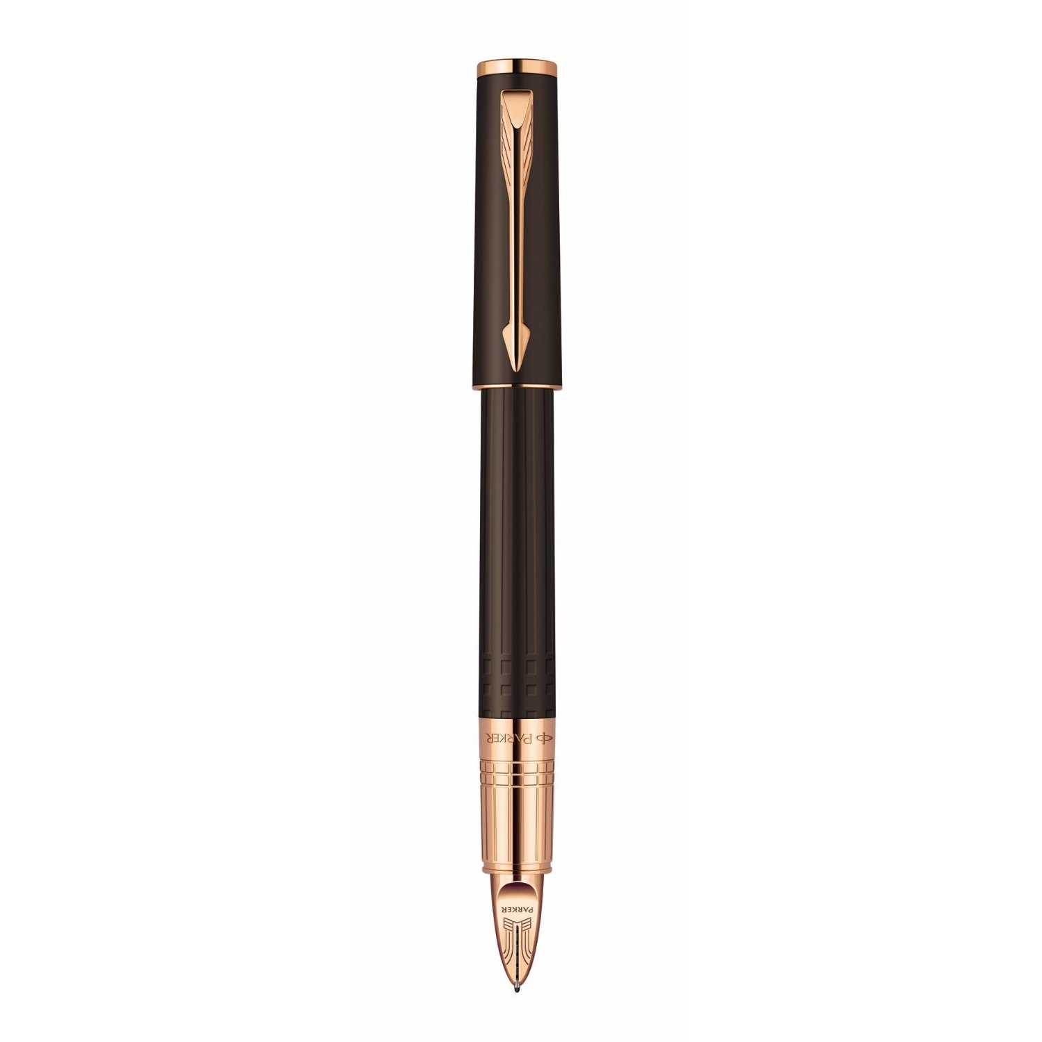 Parker Ingenuity Small Daring Brown Rubber with Pink Gold Trim (PGT) 5th Technology Mode Pen (S0959130)  $126.95 