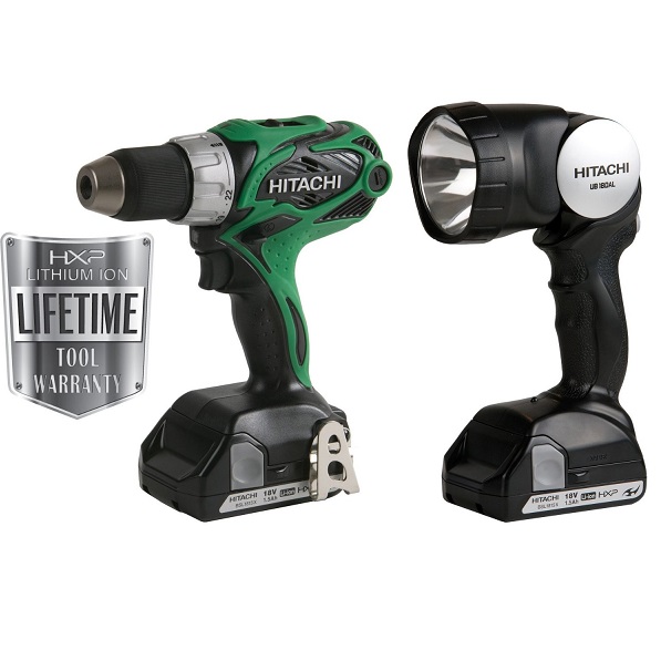 Hitachi DS18DSAL 18-Volt Lithium Ion Compact Pro Driver Drill with Flashlight $99.00+free shipping