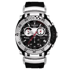 Tissot Men's T0274171705100 T-Race Moto Black Stainless Steel Watch $280.98