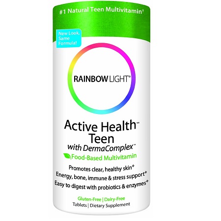 Rainbow Light - Active Health Teen Multivitamin With Dermacomplex- 90 Tablets $13.20 , free shipping