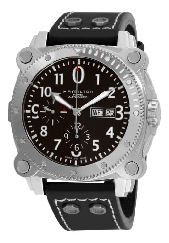 Hamilton Men's H78616733 Khaki Navy BelowZero Black Chronograph Dial Watch$987.75(55%)