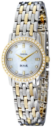 Omega Women's 4375.75 White Mother-Of-Pearl Dial DeVille Prestige Watch$4,808.32(30%)