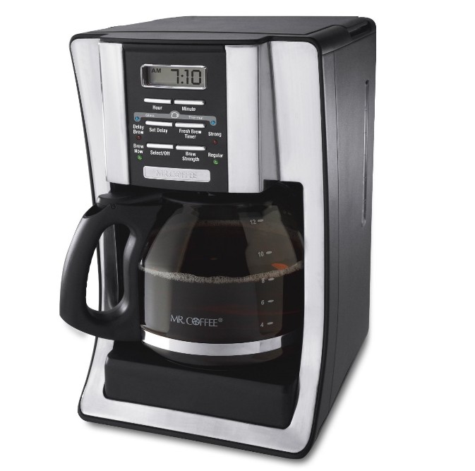 Mr.Coffee BVMC-SJX33GT 12-Cup Programmable Coffeemaker, Chrome $19