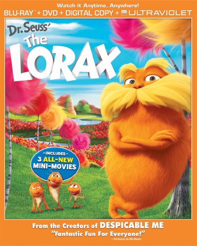 Dr. Seuss' The Lorax Combo Pack《老雷斯的故事》藍光碟和DVD碟組合特價僅售$12.99
