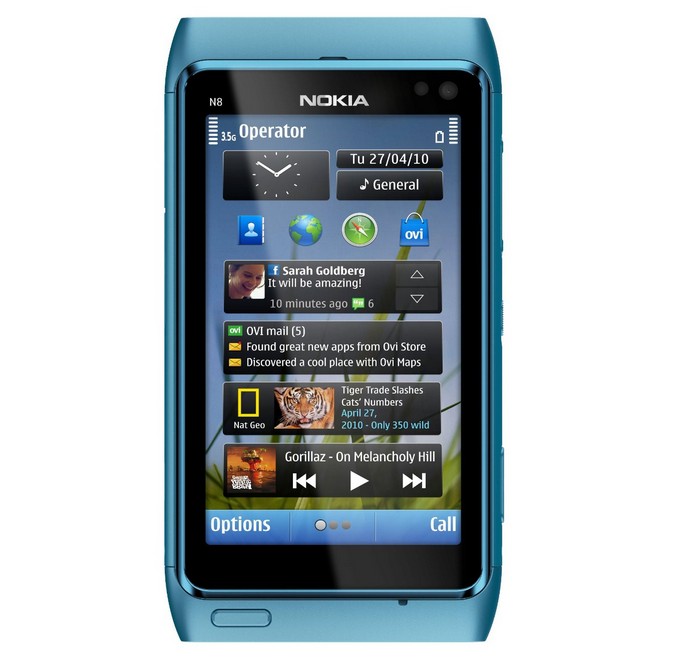 Nokia N8 Unlocked GSM Touch Screen Phone $199.99+free shipping