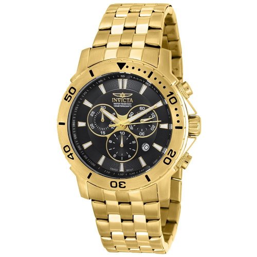 Invicta 6793 男士專業潛水員收藏系列18k鍍金計時腕錶 現打折84%僅售$80.00免運費