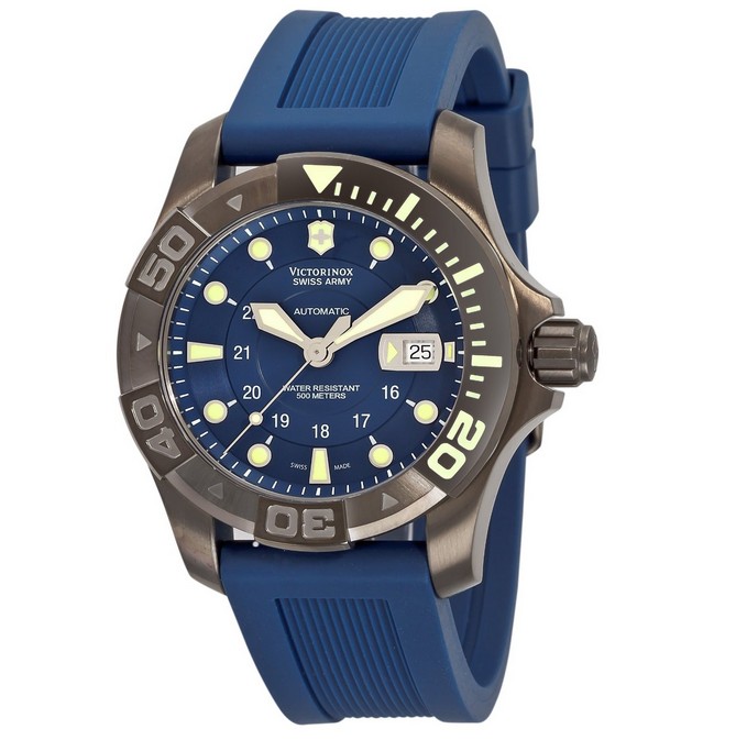 Victorinox Swiss Army Men's 241425 Dive Master 500 Black Ice Blue Dial Watch  $513.45+free shipping
