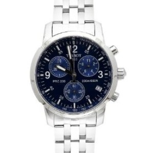 Tissot Men's T17158642 T-Sport PRC200 Chronograph Stainless Steel Blue Dial Watch $284.00 (40%off)  + $19.00 shipping
