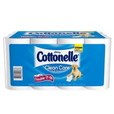 Cottonelle Clean Care Toilet Paper, Double Roll, 24-Count (Pack of 2) $19.54+free shipping