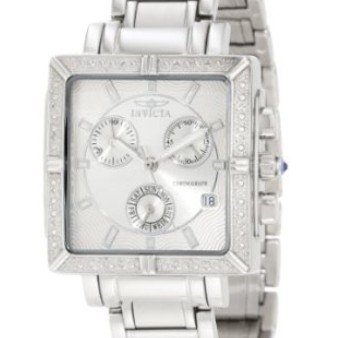 Invicta Women's 5377 Square Angel Diamond Stainless Steel Chronograph Watch $64.75(91%off)