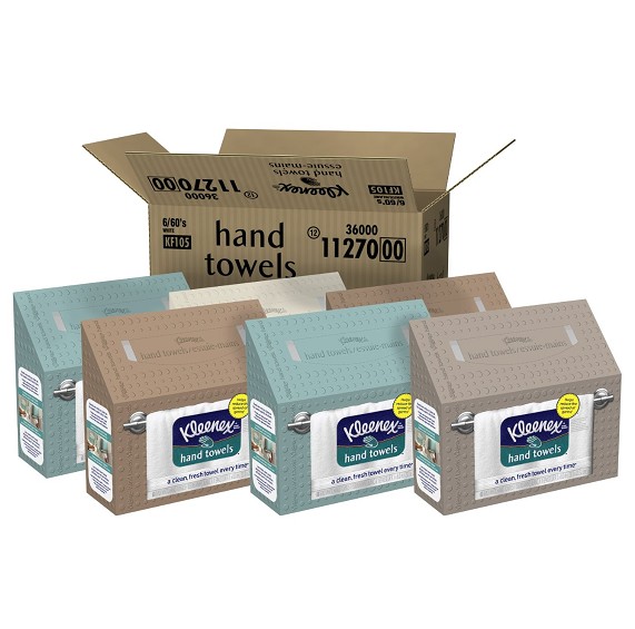 Kleenex White Hand Towel (Pack of 6) $13.90+free shipping