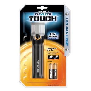 Duracell Daylite Tough LED Flashlight with 4-AA Alkaline Batteries $11.47