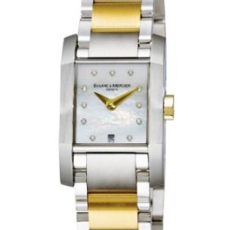 尊貴奢華！名仕Baume & Mercier 8738女士鑽石雙色腕錶 特價$1,245.00